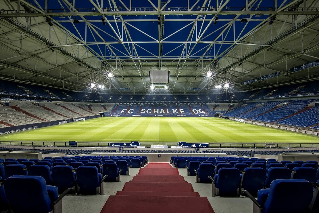 Leeres Stadion des FC Schalke 04