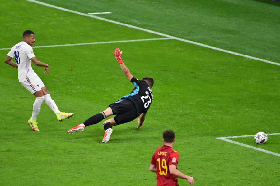 Kylian Mbappe trifft für Frankreich gegen Spanien