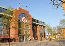 Das Millerntor Stadion in Hamburg-St. Pauli