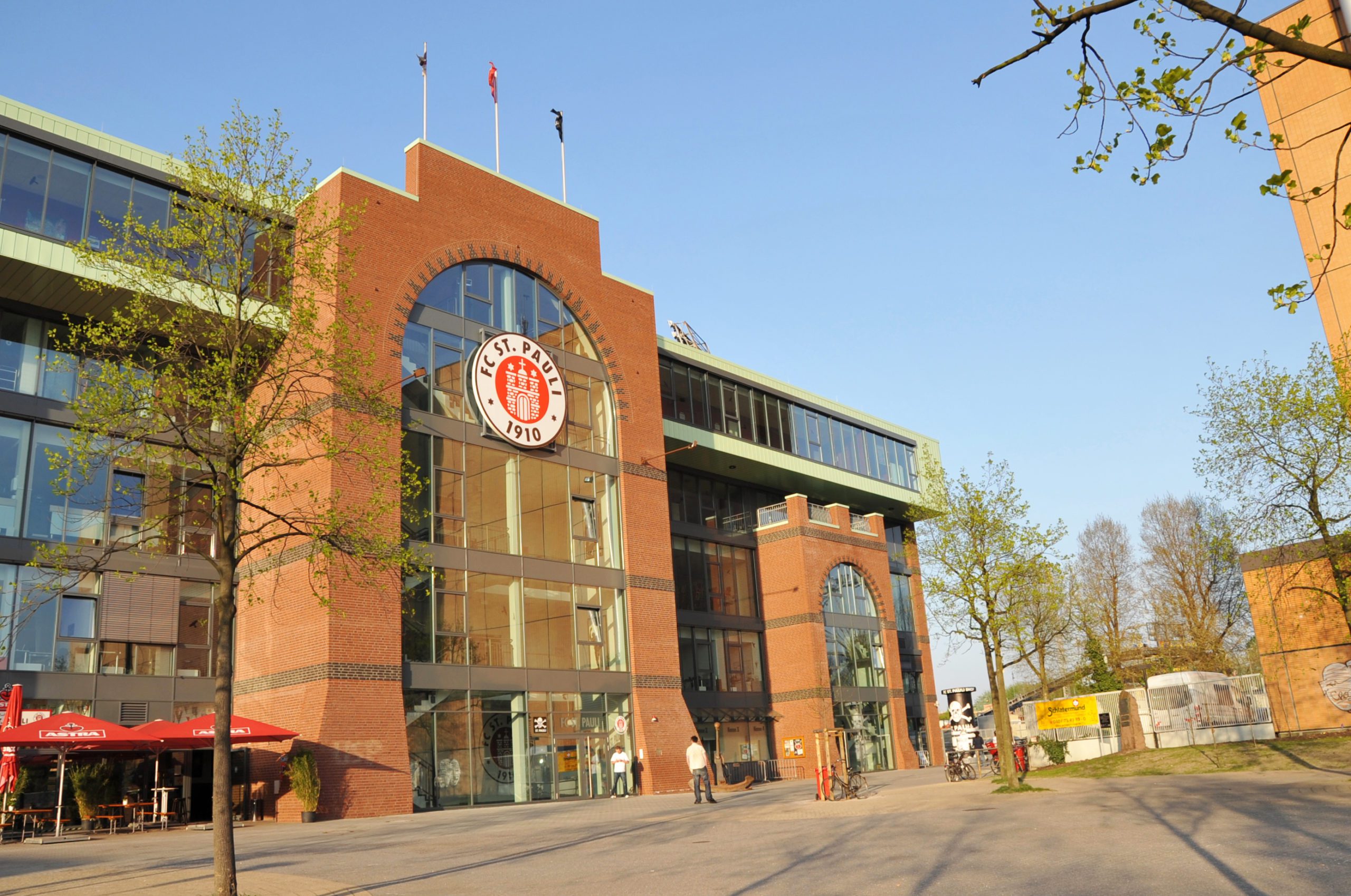 Das Millerntor Stadion in Hamburg-St. Pauli
