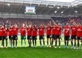 FC Union Gruppenfoto auf dem Spielfeld