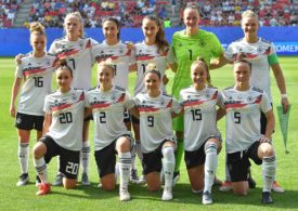 Ein Gruppenbild der deutsche Frauen Nationalmannschaft