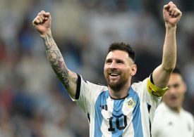 Der argentinische Fußballspieler Messi